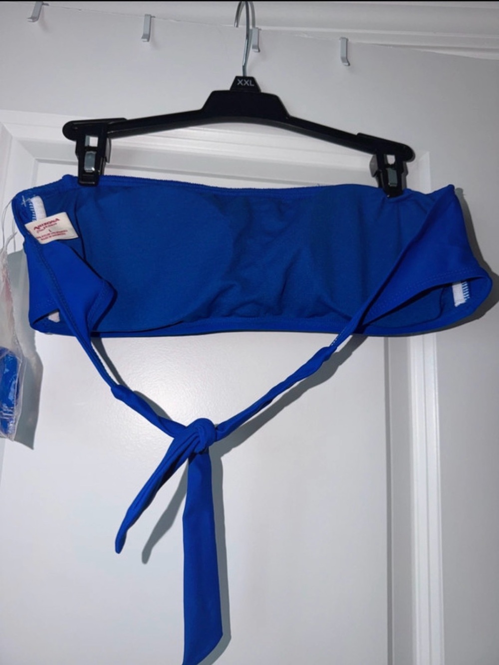 Arizona Jean Company Royal Blue Ruffled Bandeau Bikini Top - Picture 2 of 2